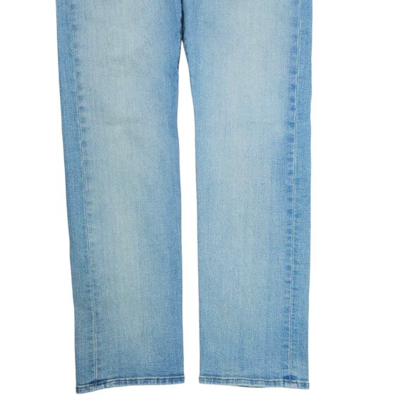 Levis 501 Button Fly Jeans Mens 32 x 30 Straight Leg Light Wash Denim Mid Rise - Picture 10 of 15